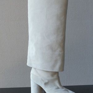 Margiela Tabi Knee High Suede Trompe L'oeil 37